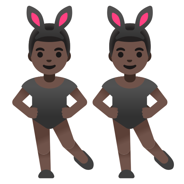 Emoji U1f46f 1f3ff 200d 2642