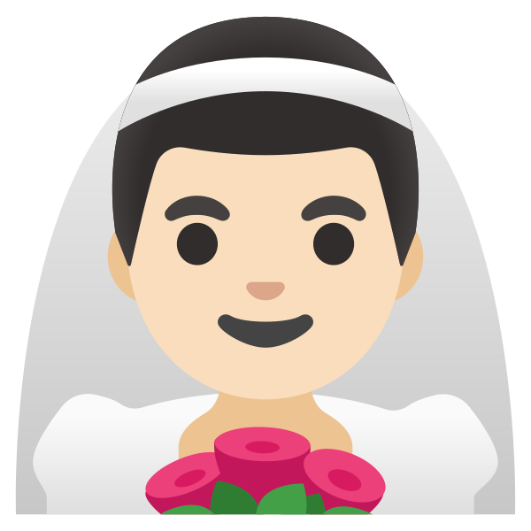 Emoji U1f470 1f3fb 200d 2642