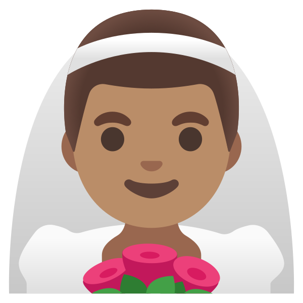 Emoji U1f470 1f3fd 200d 2642