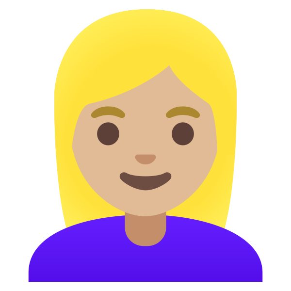 Emoji U1f471 1f3fc 200d 2640