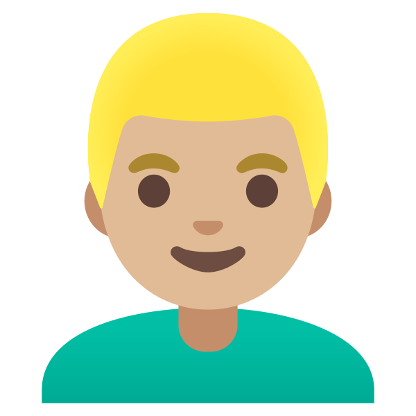 Emoji U1f471 1f3fc 200d 2642