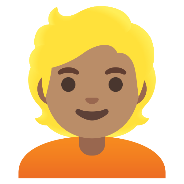 Emoji U1f471 1f3fd