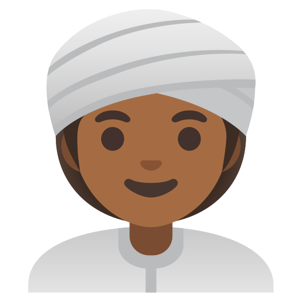 Emoji U1f473 1f3fe 200d 2640
