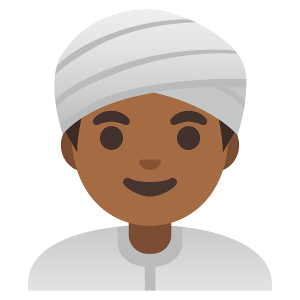 Emoji U1f473 1f3fe 200d 2642