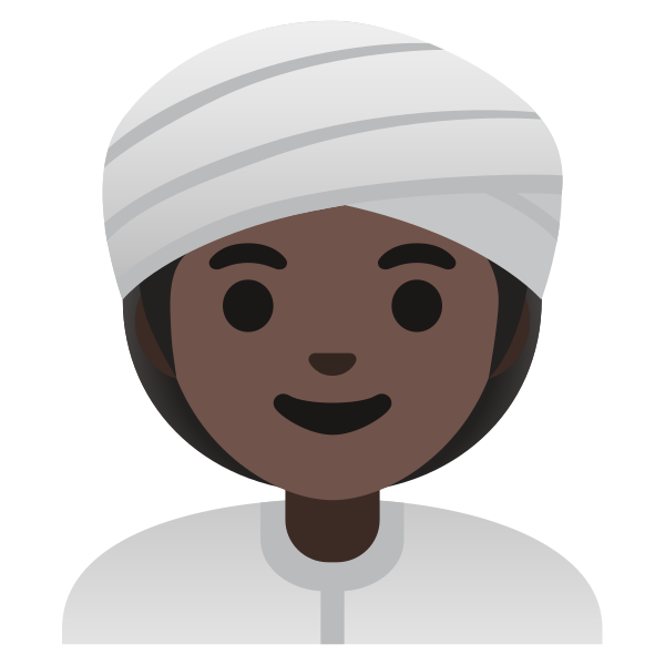 Emoji U1f473 1f3ff 200d 2640