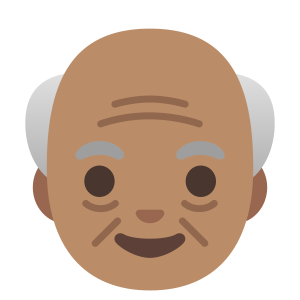 Emoji U1f474 1f3fd