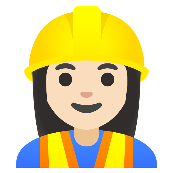 Emoji U1f477 1f3fb 200d 2640