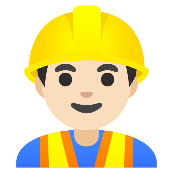 Emoji U1f477 1f3fb 200d 2642