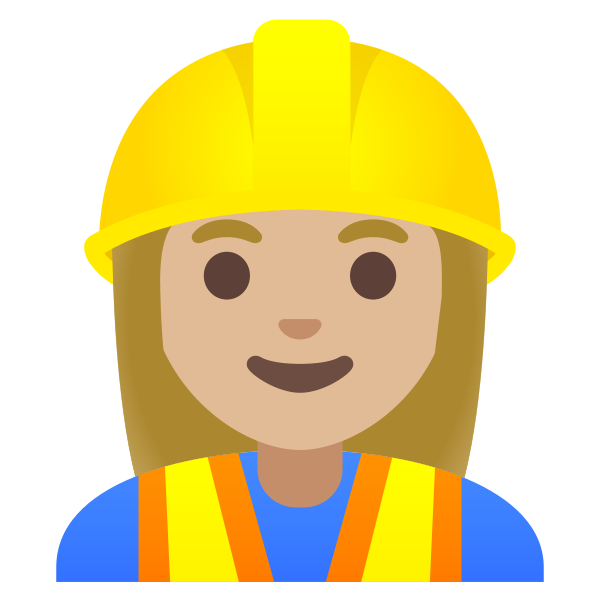 Emoji U1f477 1f3fc 200d 2640