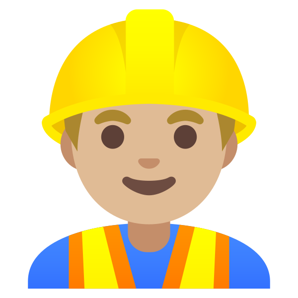 Emoji U1f477 1f3fc 200d 2642
