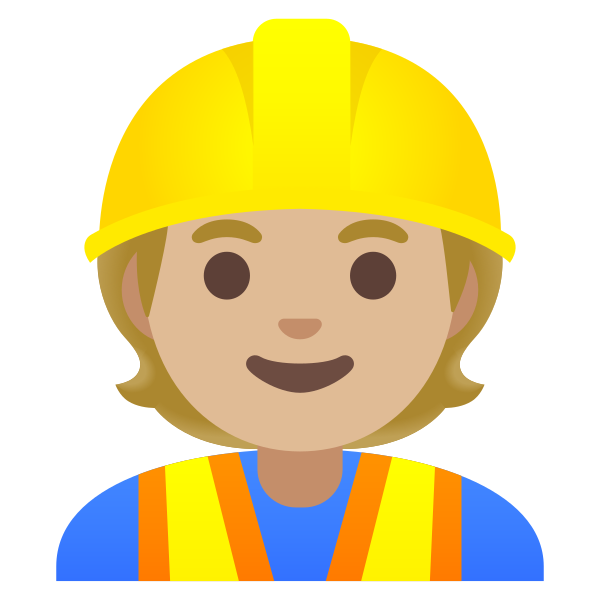 Emoji U1f477 1f3fc