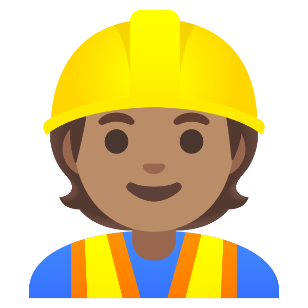 Emoji U1f477 1f3fd