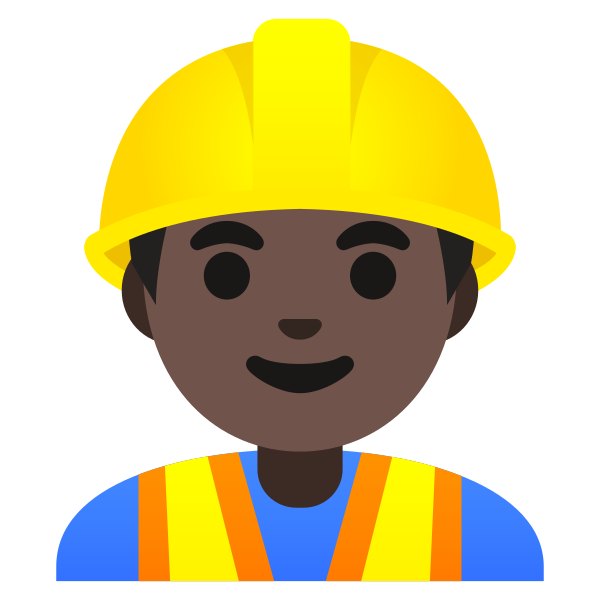 Emoji U1f477 1f3ff 200d 2642