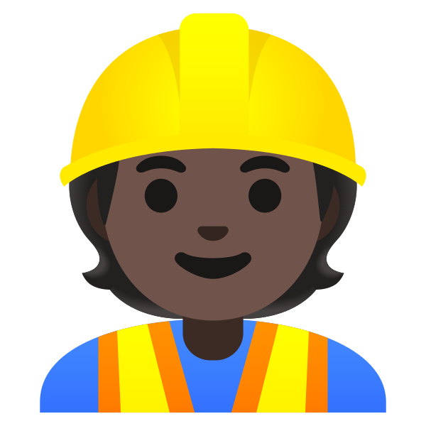 Emoji U1f477 1f3ff