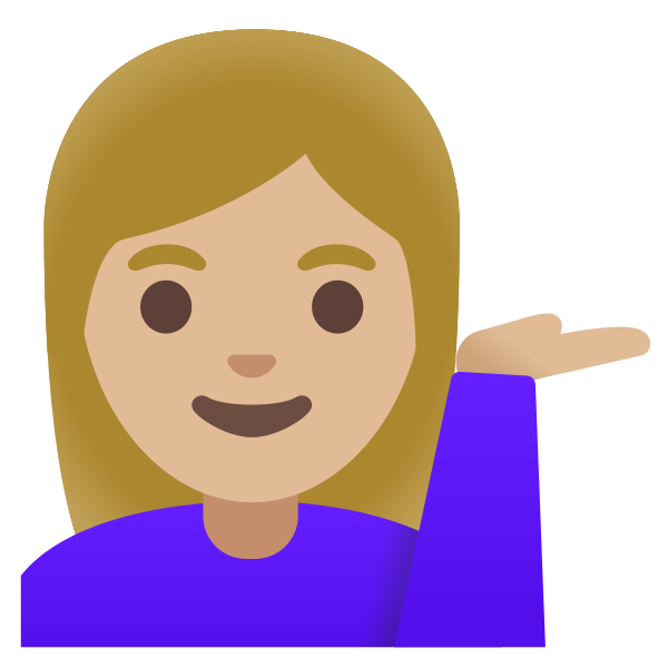 Emoji U1f481 1f3fc 200d 2640