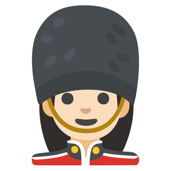 Emoji U1f482 1f3fb 200d 2640