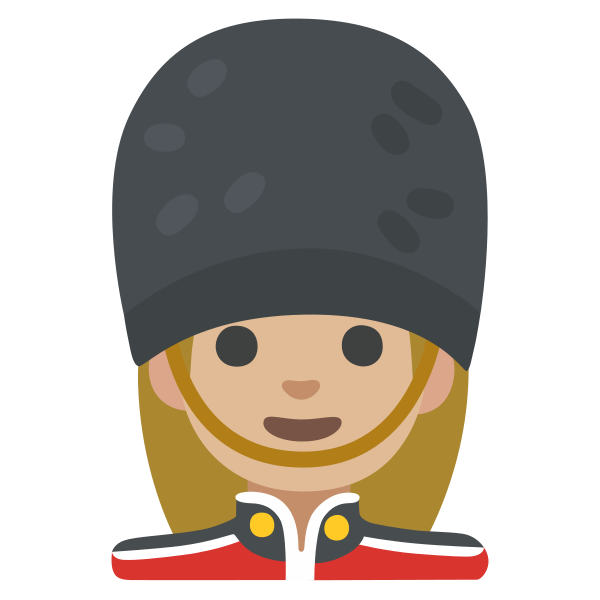 Emoji U1f482 1f3fc 200d 2640
