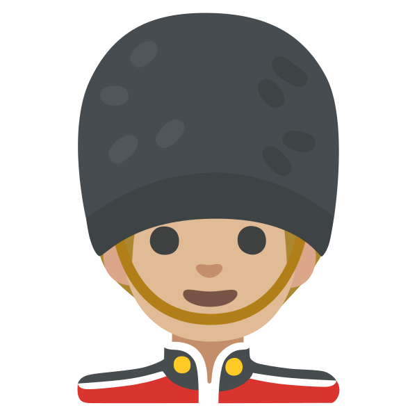 Emoji U1f482 1f3fc 200d 2642