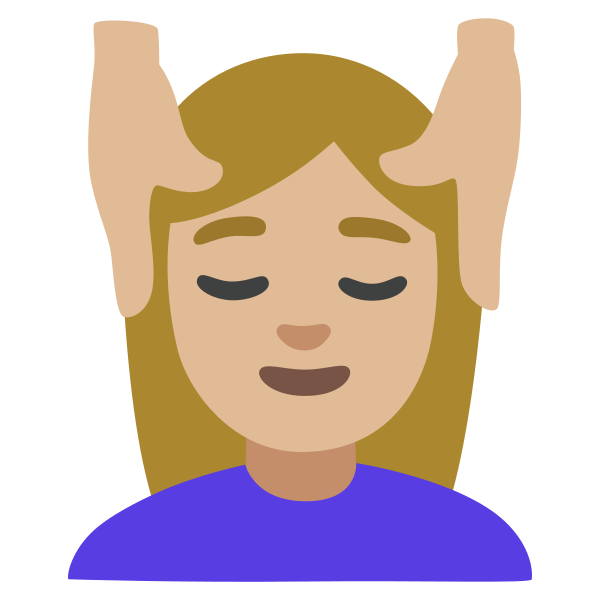 Emoji U1f486 1f3fc 200d 2640