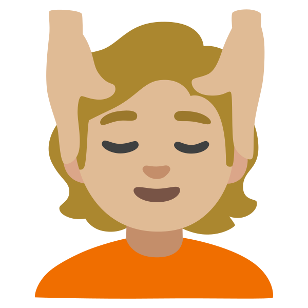 Emoji U1f486 1f3fc