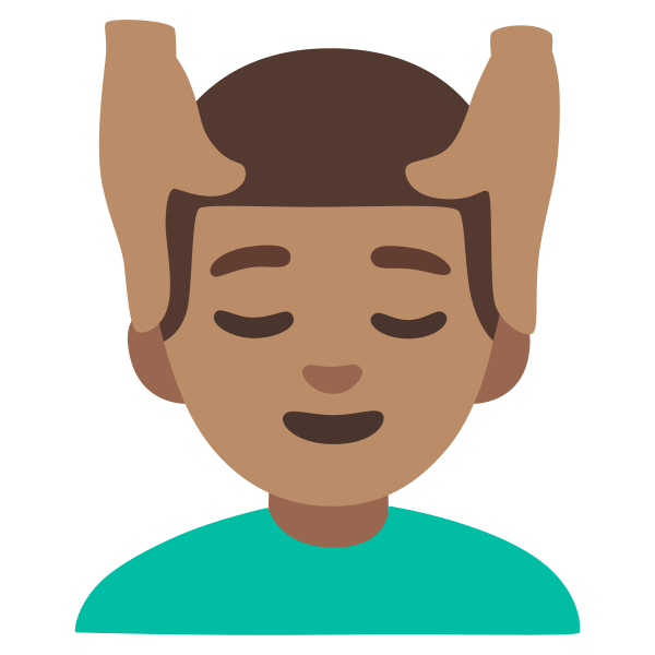 Emoji U1f486 1f3fd 200d 2642
