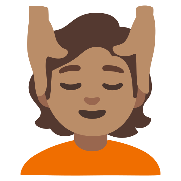 Emoji U1f486 1f3fd