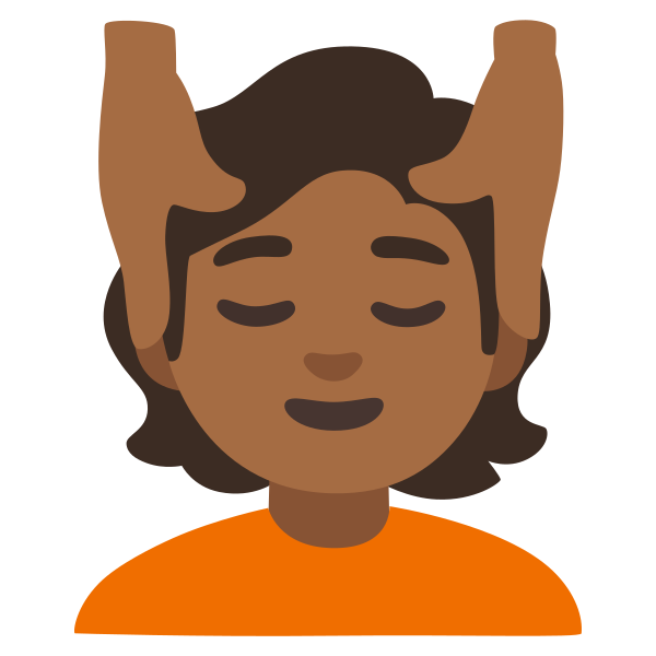 Emoji U1f486 1f3fe
