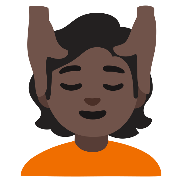 Emoji U1f486 1f3ff