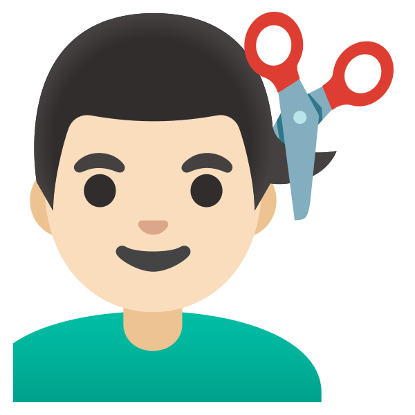 Emoji U1f487 1f3fb 200d 2642