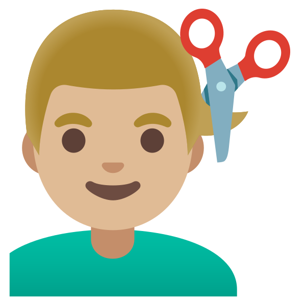 Emoji U1f487 1f3fc 200d 2642