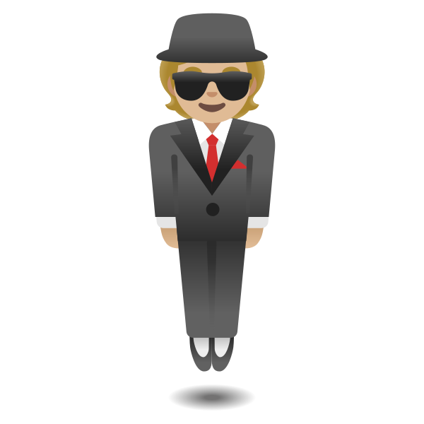 Emoji U1f574 1f3fc