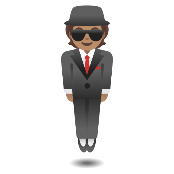 Emoji U1f574 1f3fd