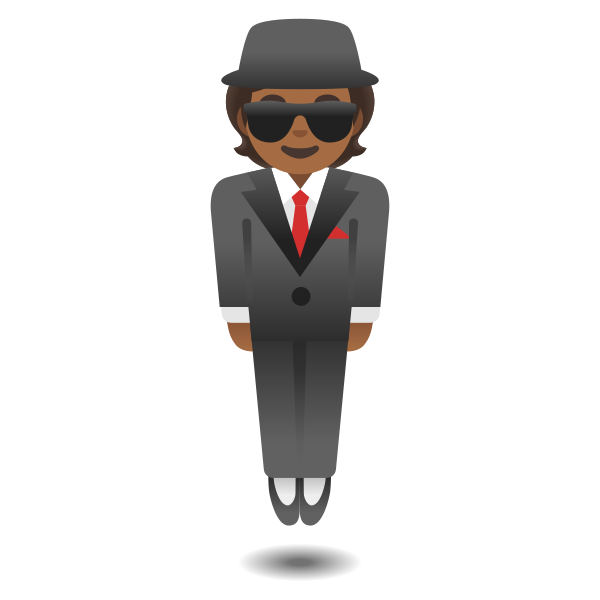 Emoji U1f574 1f3fe