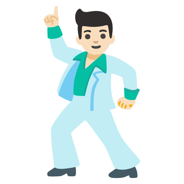 Emoji U1f57a 1f3fb