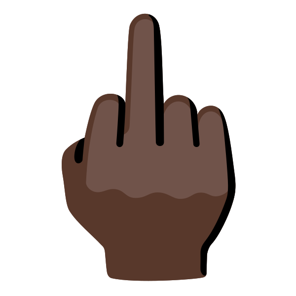 Emoji U1f595 1f3ff