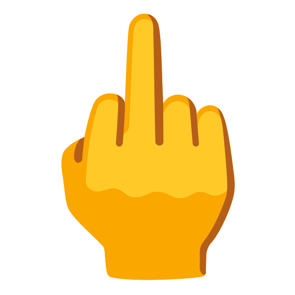 Emoji U1f595