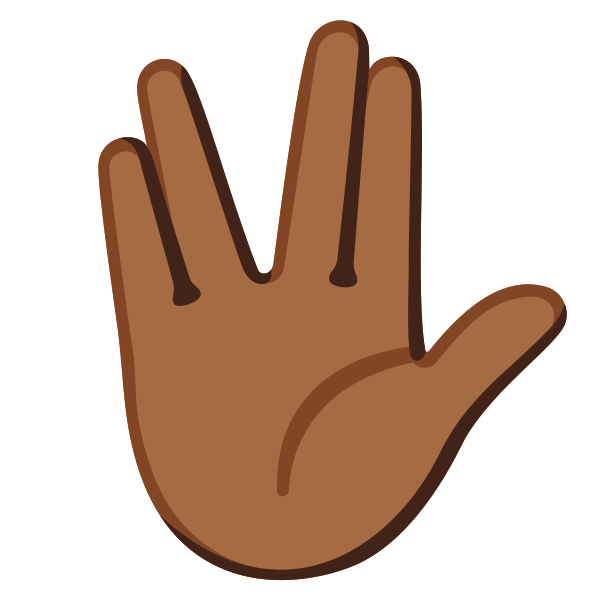 Emoji U1f596 1f3fe