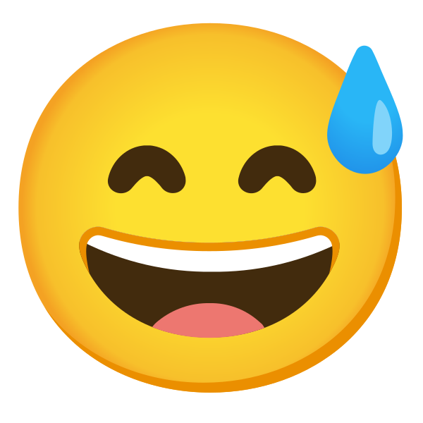 Emoji U1f605
