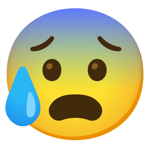 Emoji U1f630