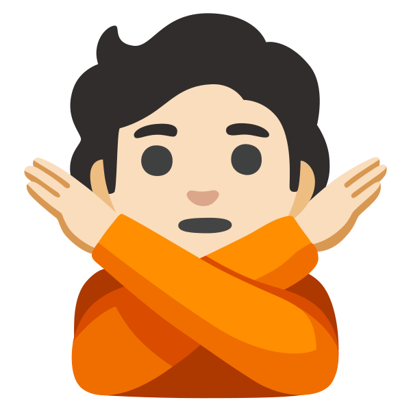 Emoji U1f645 1f3fb