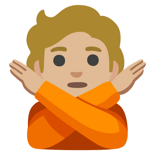Emoji U1f645 1f3fc