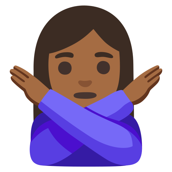 Emoji U1f645 1f3fe 200d 2640
