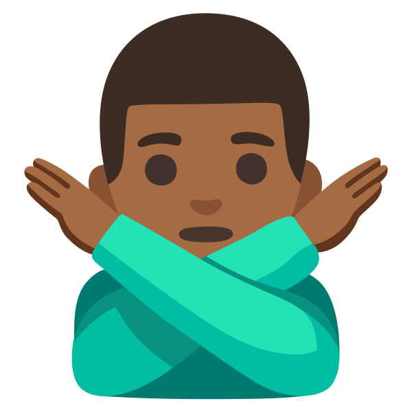 Emoji U1f645 1f3fe 200d 2642