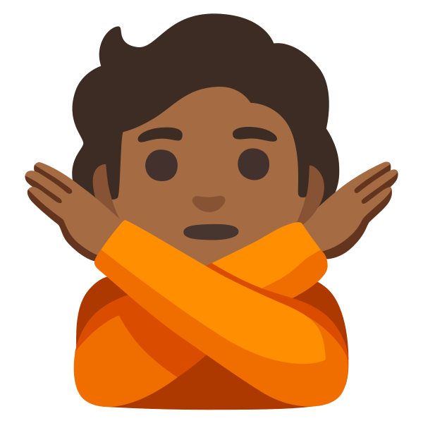 Emoji U1f645 1f3fe