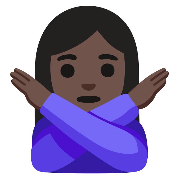 Emoji U1f645 1f3ff 200d 2640