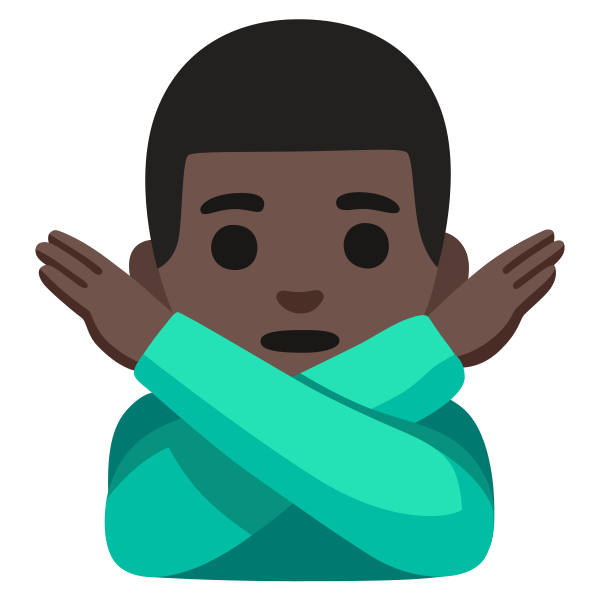 Emoji U1f645 1f3ff 200d 2642