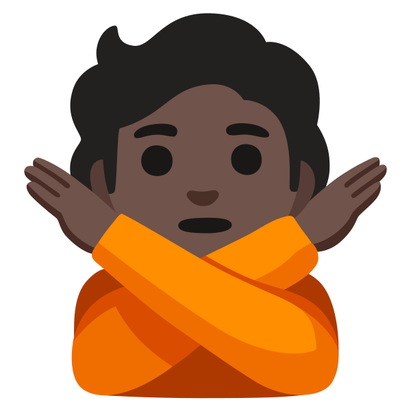 Emoji U1f645 1f3ff