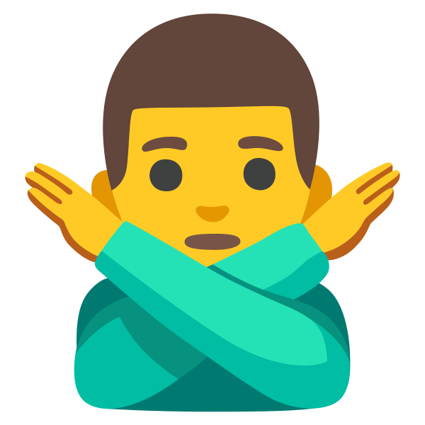 Emoji U1f645 200d 2642