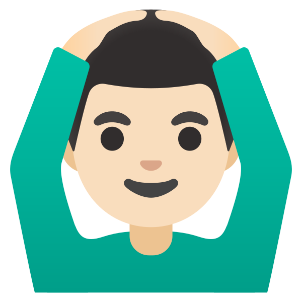 Emoji U1f646 1f3fb 200d 2642