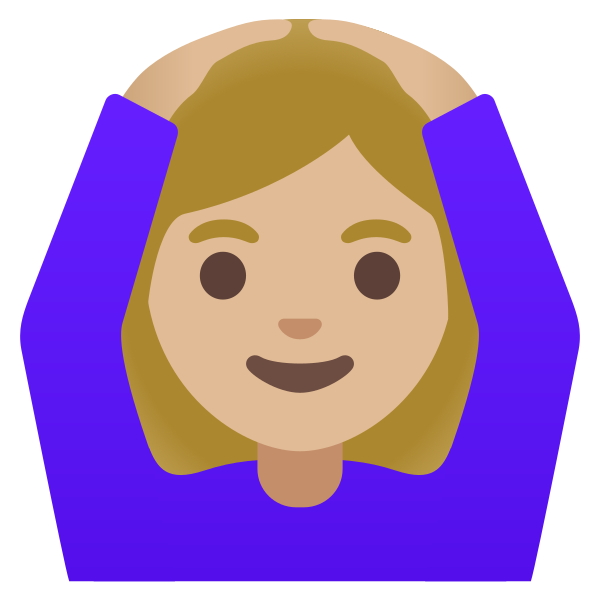 Emoji U1f646 1f3fc 200d 2640